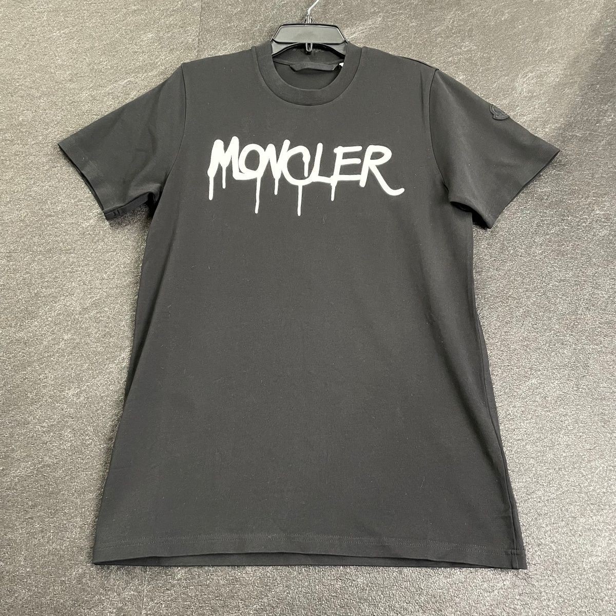 MONCLER Graffiti Logo T-Shirt Men’s Size S Black I20918C00013