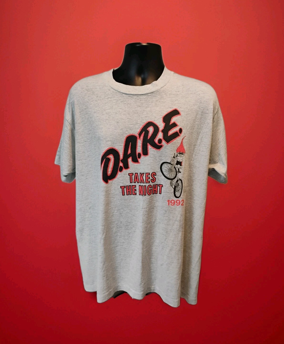Orginal Men's XL Vintage D.A.R.E. 1992 Trolls T-Shirt DARE Takes The Night DRUGS gallery