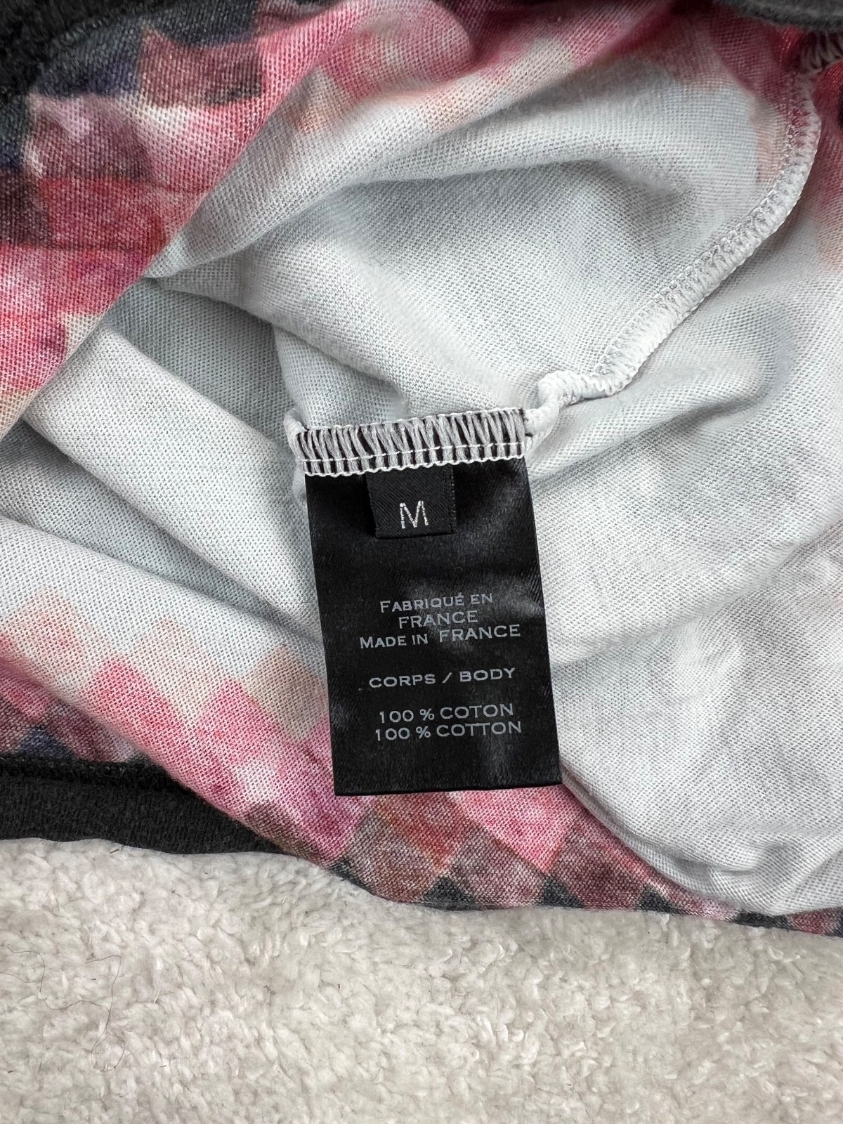 Vintage Balmain Rare Multicoloured Print Y2K Men's Tee Shirt Size M gallery