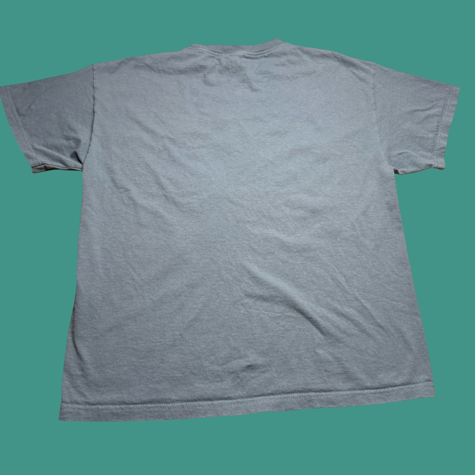 Shut The Duck Up T Shirt Large Blue White Duct Tape Novelty Graphic Y2K Humor gallery