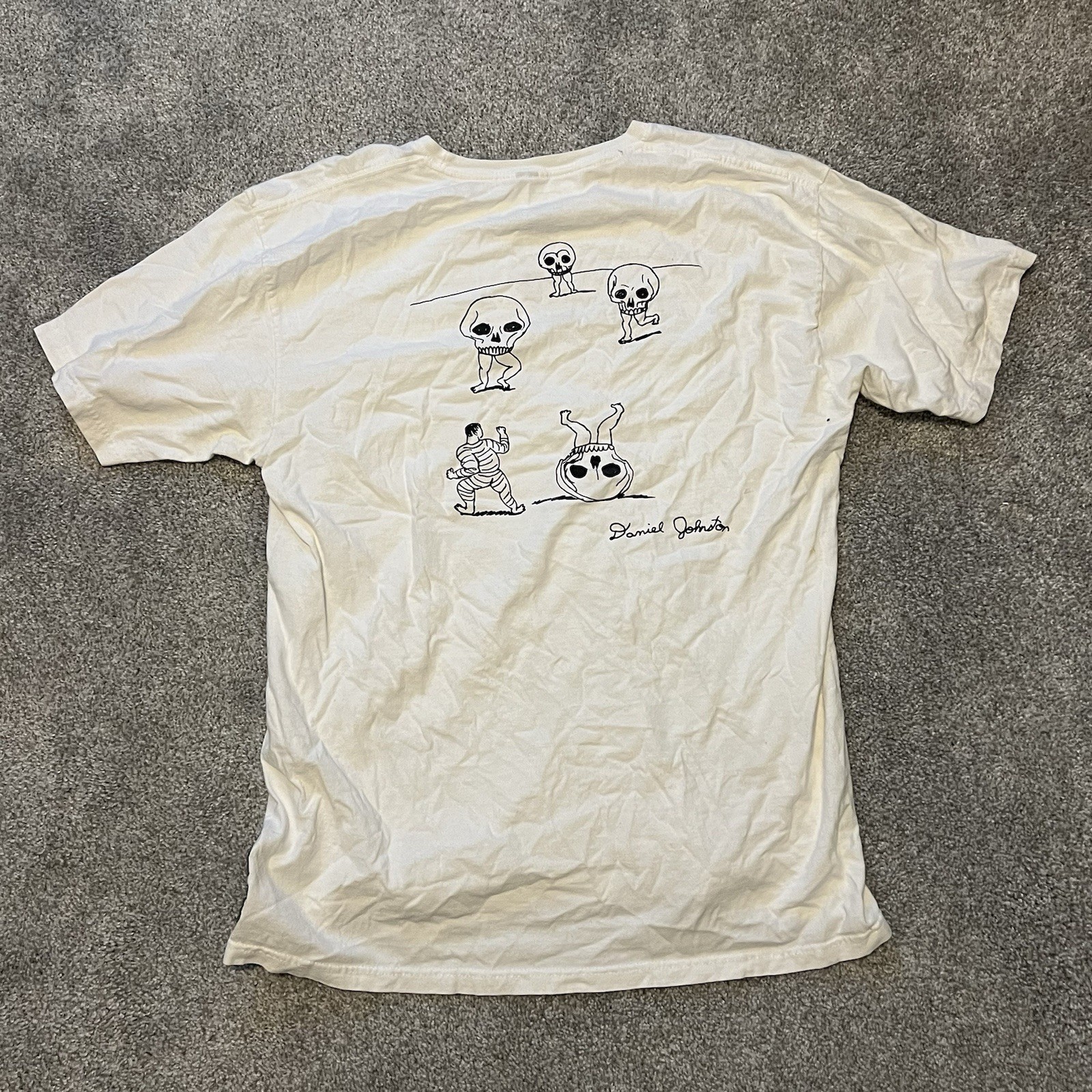 Daniel Johnston T-shirt VANS Skate Austin Texas Men’s Worn