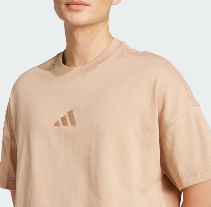 NWT Men’s Adidas ALL SZN Tee T Shirt Warm Sandstone Size Small gallery