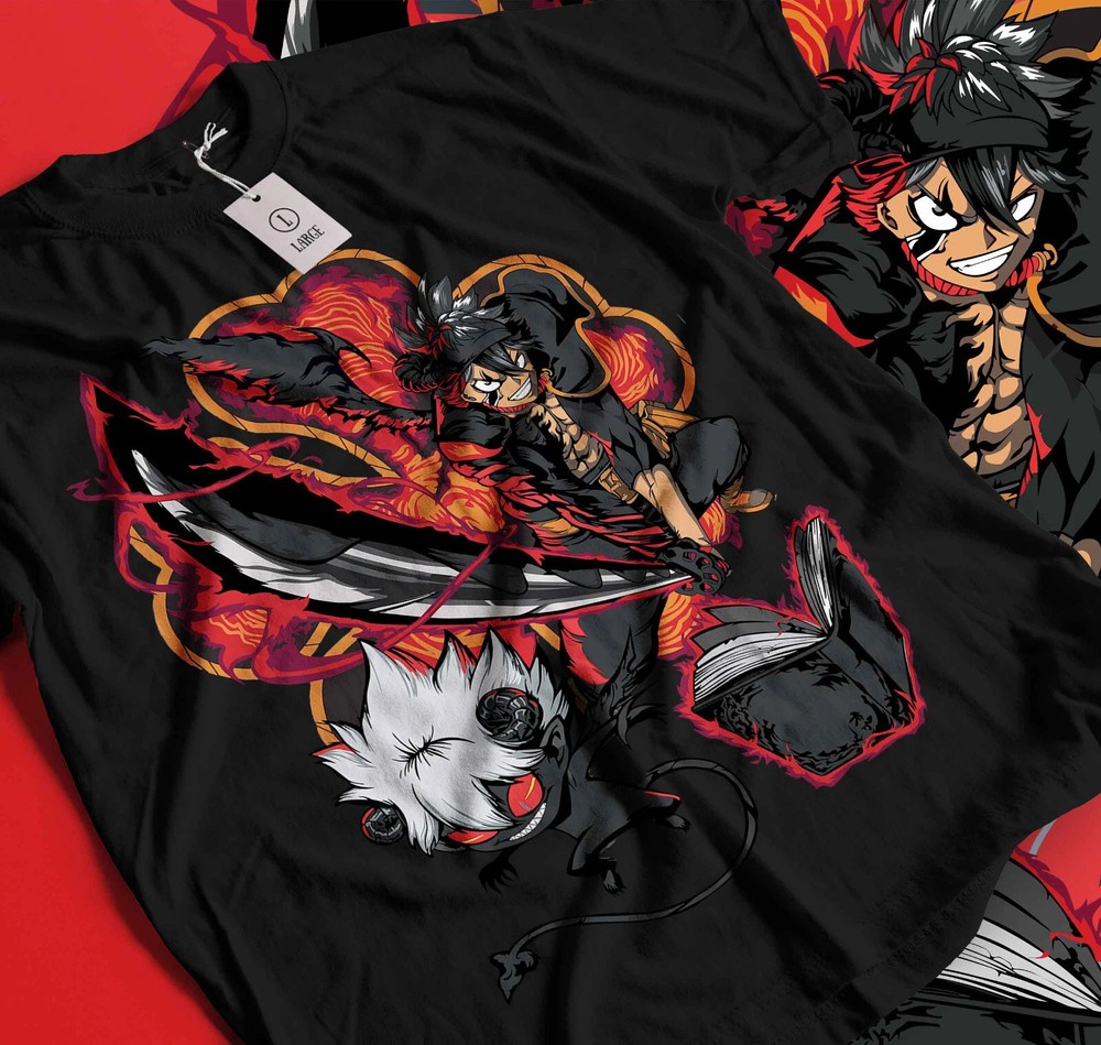 Black Clover Asta & Liebe On Battle Black T-Shirt