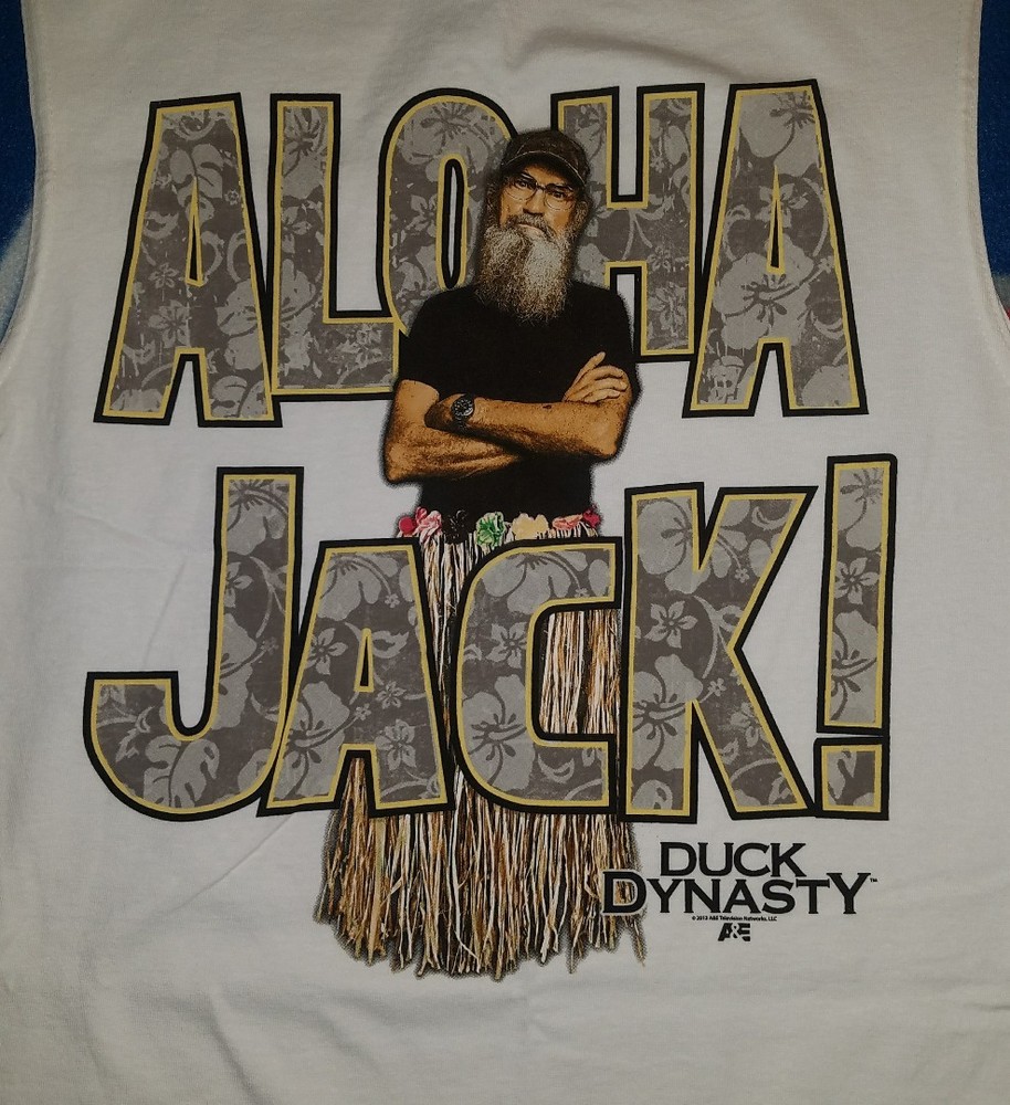 2013 A&E Duck Dynasty men’s medium Uncle Si ALOHA JACK! tank top