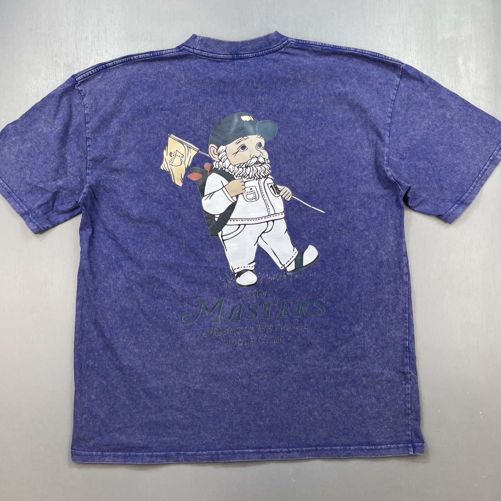 Masters Golf Shirt Men XL Gnome Caddie Bootleg Graphic Tee Augusta PGA Tour 2024
