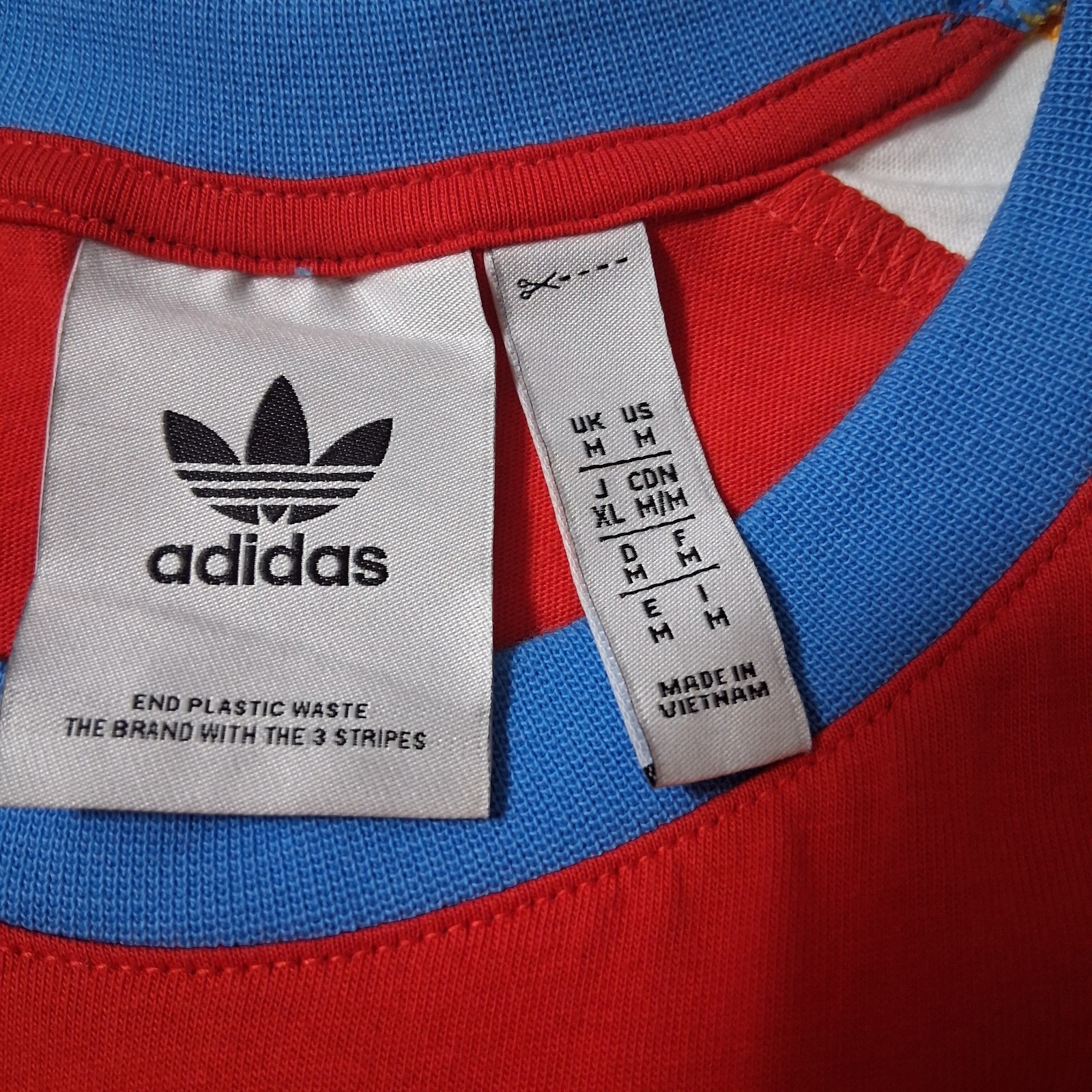 Adidas 100% Cotton T- Shirt Men Sz M Multi Color Casual Sports Outdoors Everday gallery