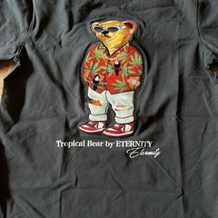 Eternity BC/AD 3D Tropical Bear Tee Shirt Black Men’s Medium