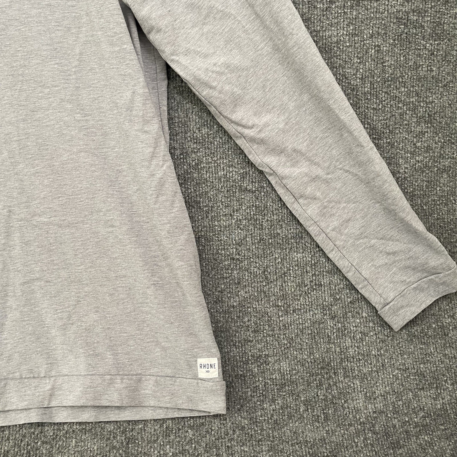 Rhone Element Lounge Henley Shirt Men’s Sz L Long Sleeve Casual Gray gallery
