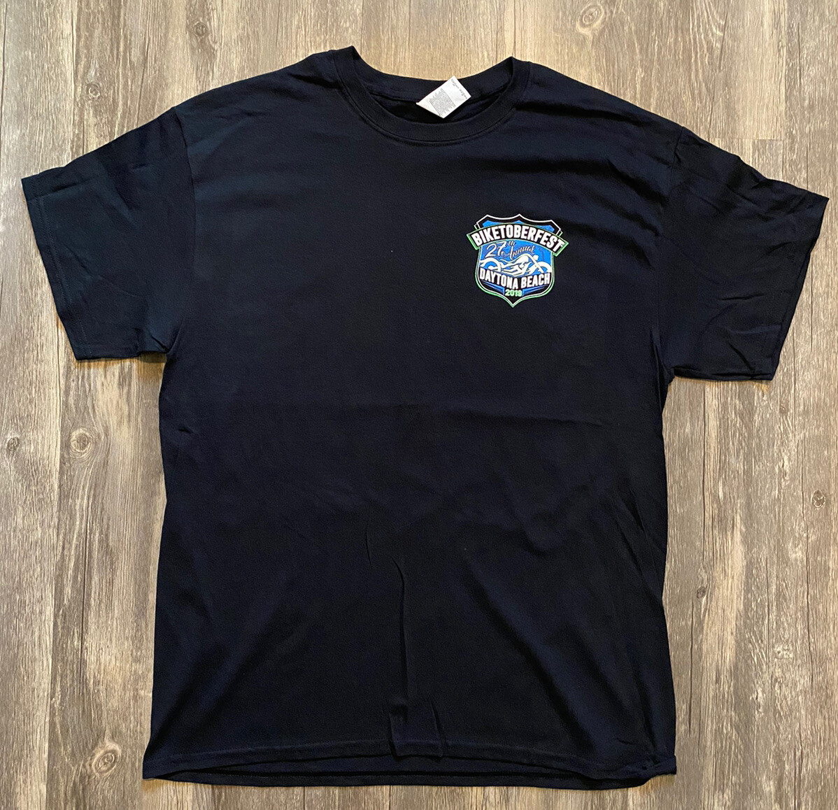 Men’s Daytona Beach, FL Biketoberfest 2019 Bike Week Black T-Shirt - Size L gallery