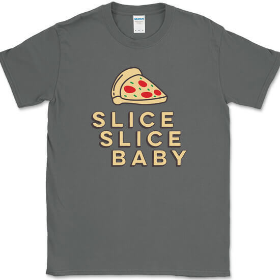 Slice Slice Baby T-Shirt Funny Pizza Ice Ice Food Humor Graphic Tee gallery