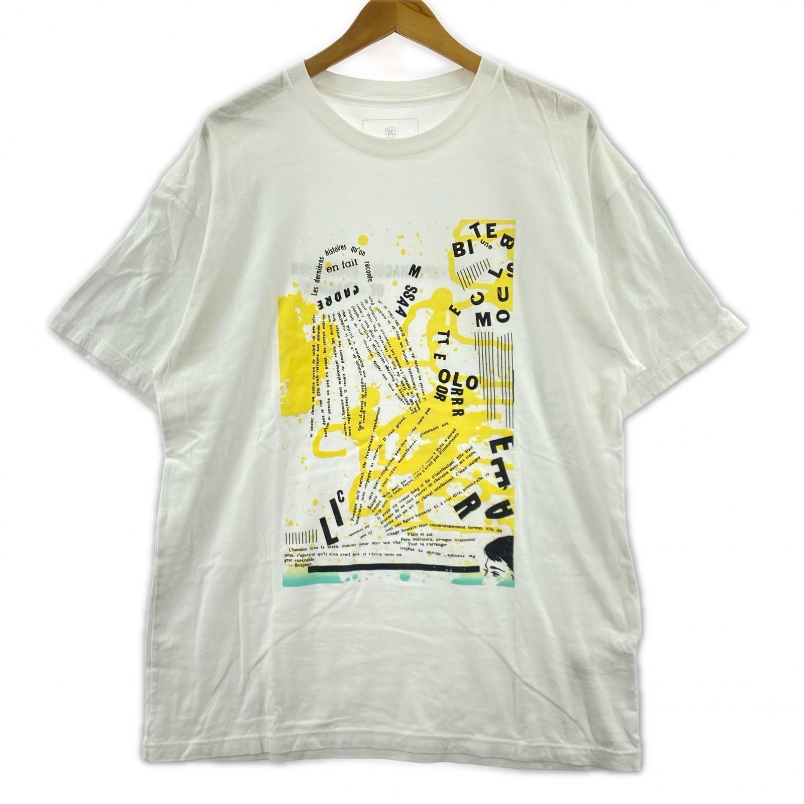 uniform experiment UE-210012 Printed Crew NeckShort sleeve T-shirt size3/whi…