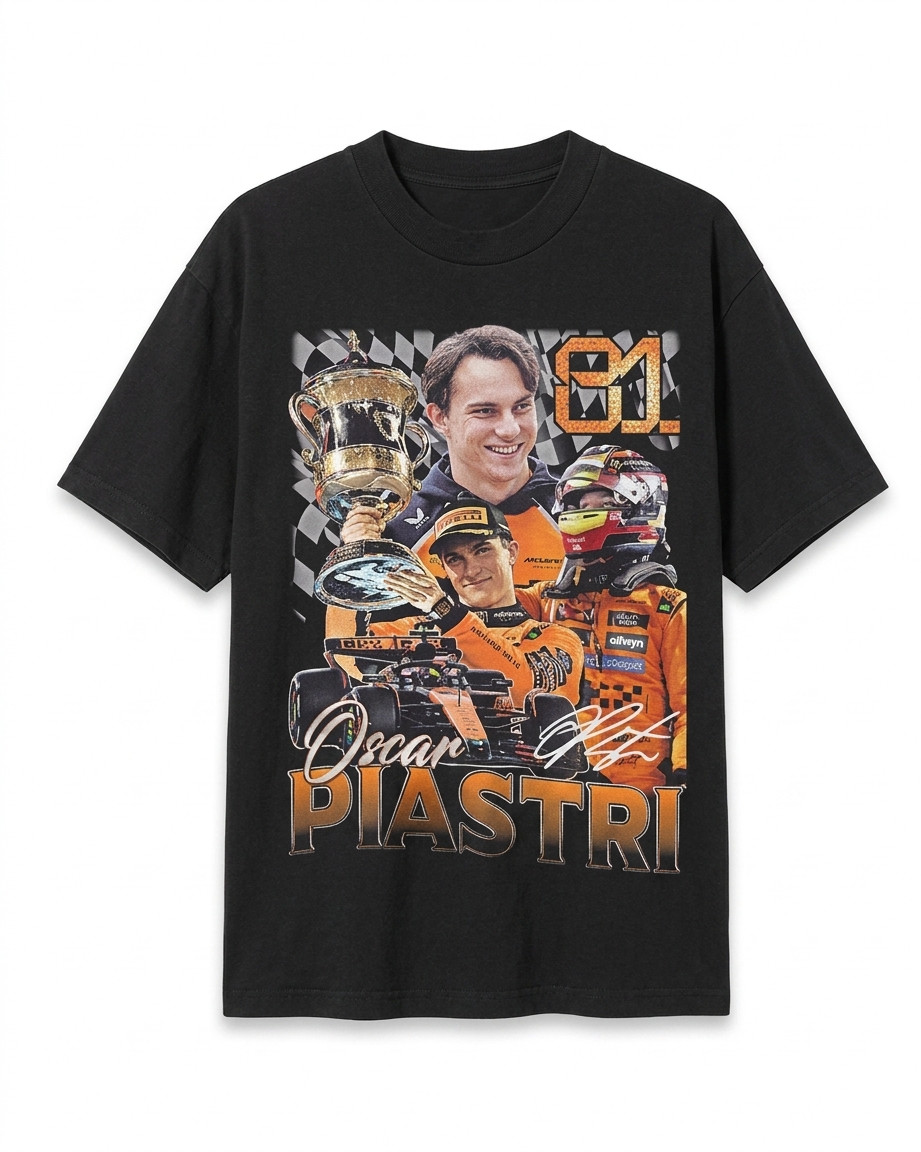 Limited Oscar Piastri Vintage T-Shirt, Gift For Woman and Man Unisex T-Shirt