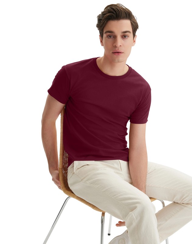 Hanes Men Crew neck T-Shirt 4-Pack ComfortSoft 100% Cotton Heavyweight Tee Plain gallery