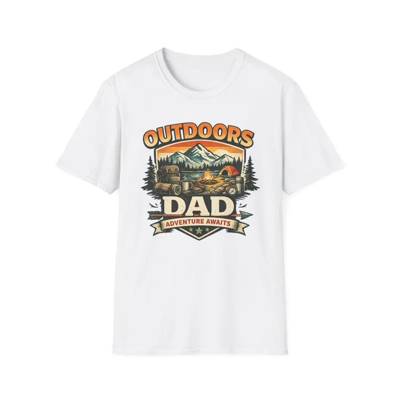Outdoors Dad Camping Lake Gildan Tee Nature Fishing Hiking gallery