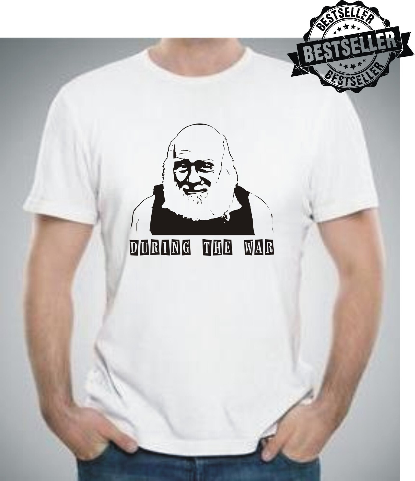 DURING THE WAR T-shirt / Tee / Uncle Albert / TV / Comedy / 80’s / 90’s / S-XXL
