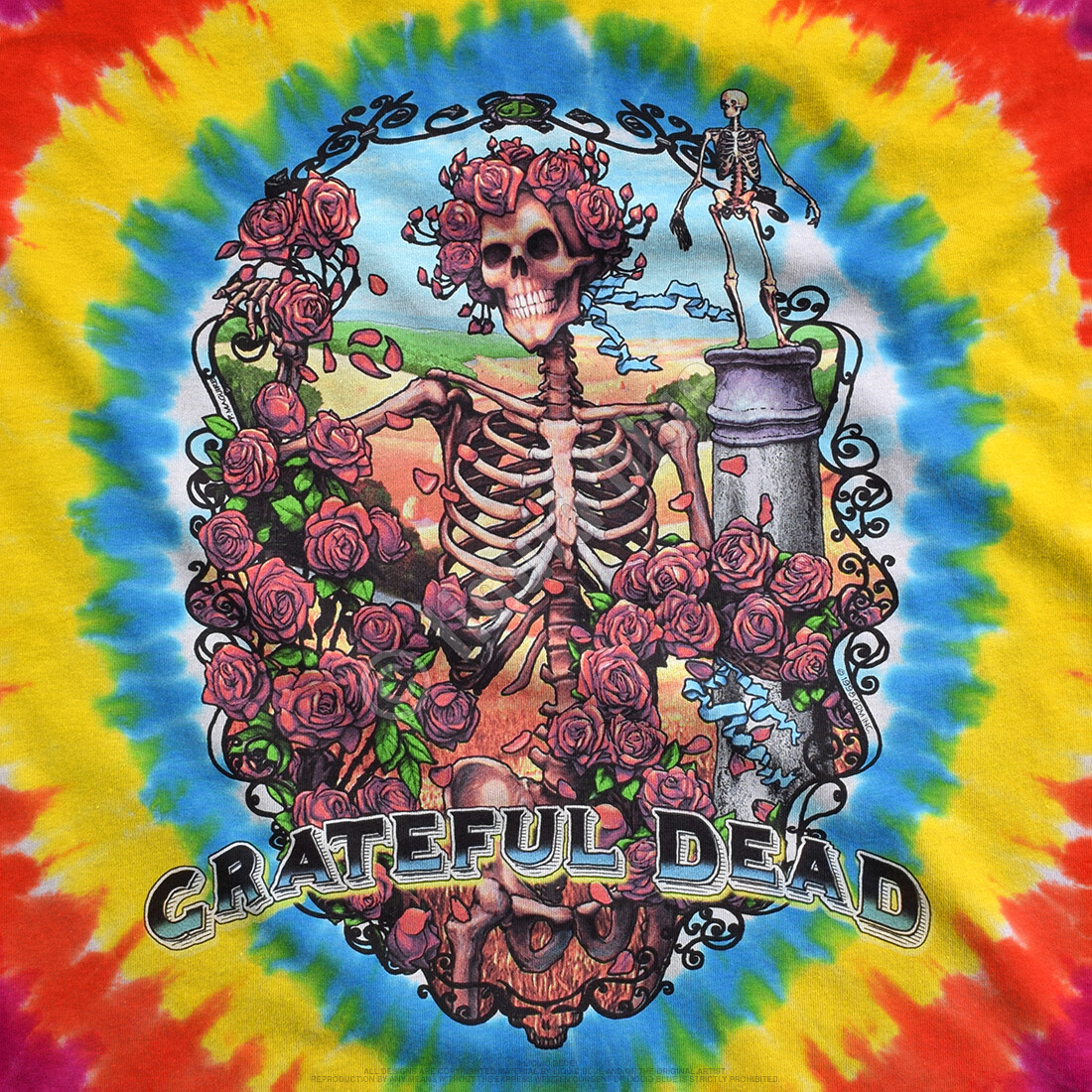 GRATEFUL DEAD-RAINBOW BERTHA-TIE DYE T-SHIRT S-M-L-XL-2X-3X-4X-5X-6X Garcia,Wier gallery