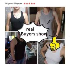 3pcs Camiseta Sin Mangas De Algodón Para Hombres Chaleco Muscular Ropa Interior