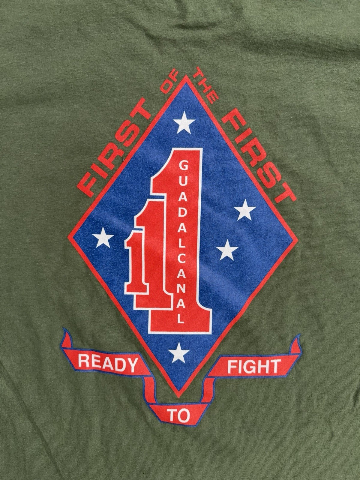 UNITED STATES MARINE CORPS USMC 1st BATTALION 1st MARINES (1/1) T-Shirt - Sz XL gallery