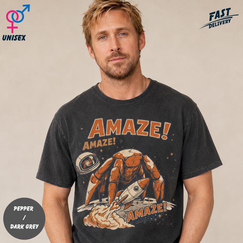 Amaze Rocky Project Hail Mary Shirt, Ryan Gosling Amaze T-Shirt gallery