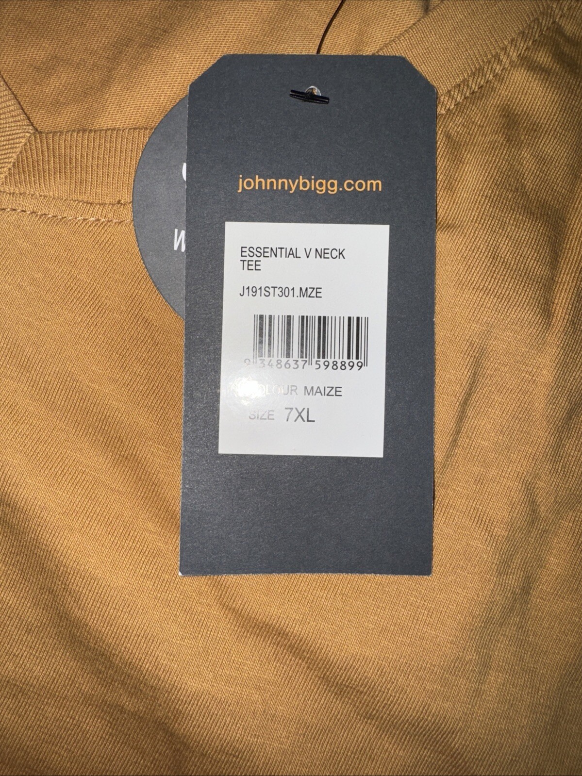 Johnny Bigg Men's 7XL Blue V Neck T-Shirt - NWT gallery