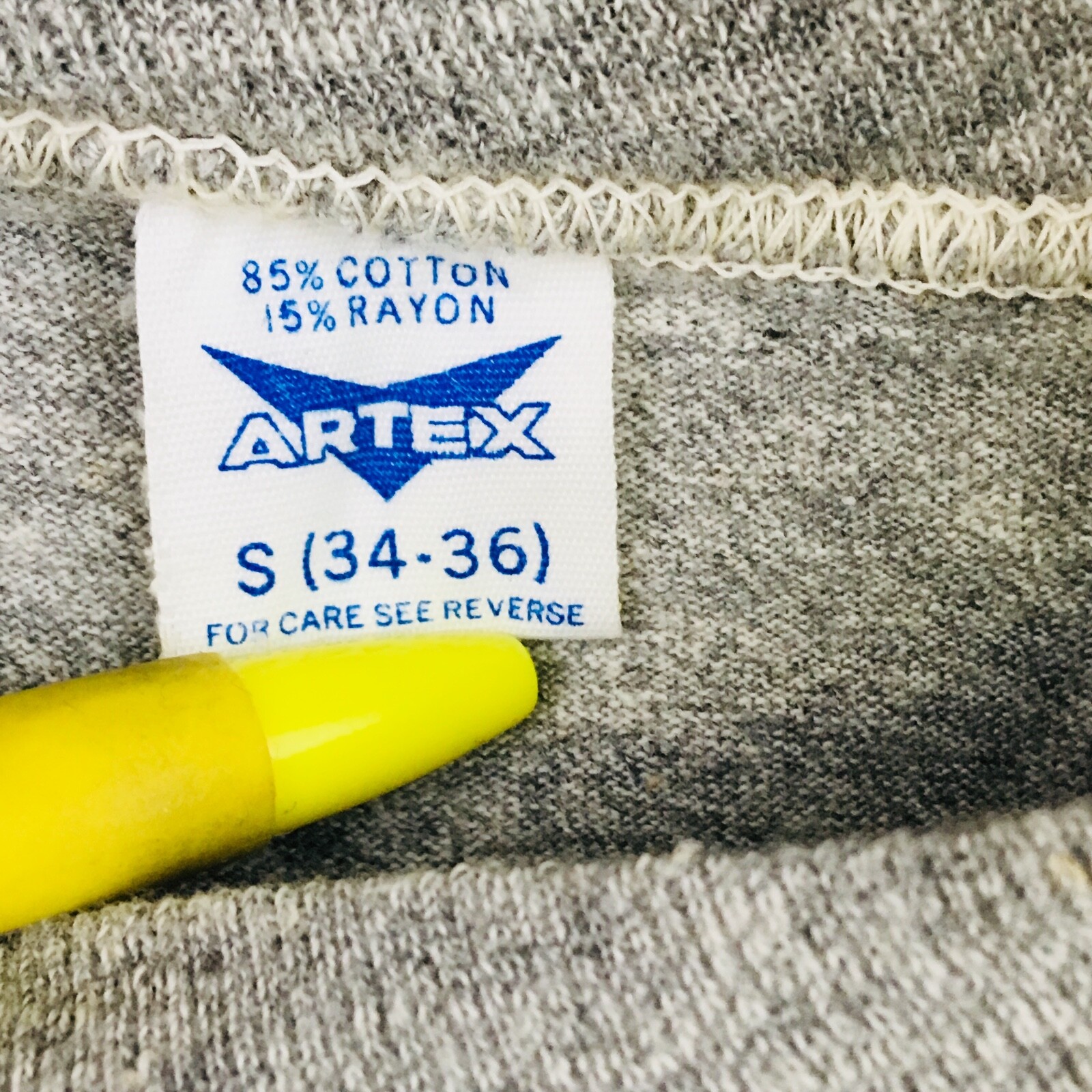 Vtg Artex W.C. Fields T-Shirt Adult S (34-36) Tee Shirt Heather Gray XS Fit gallery