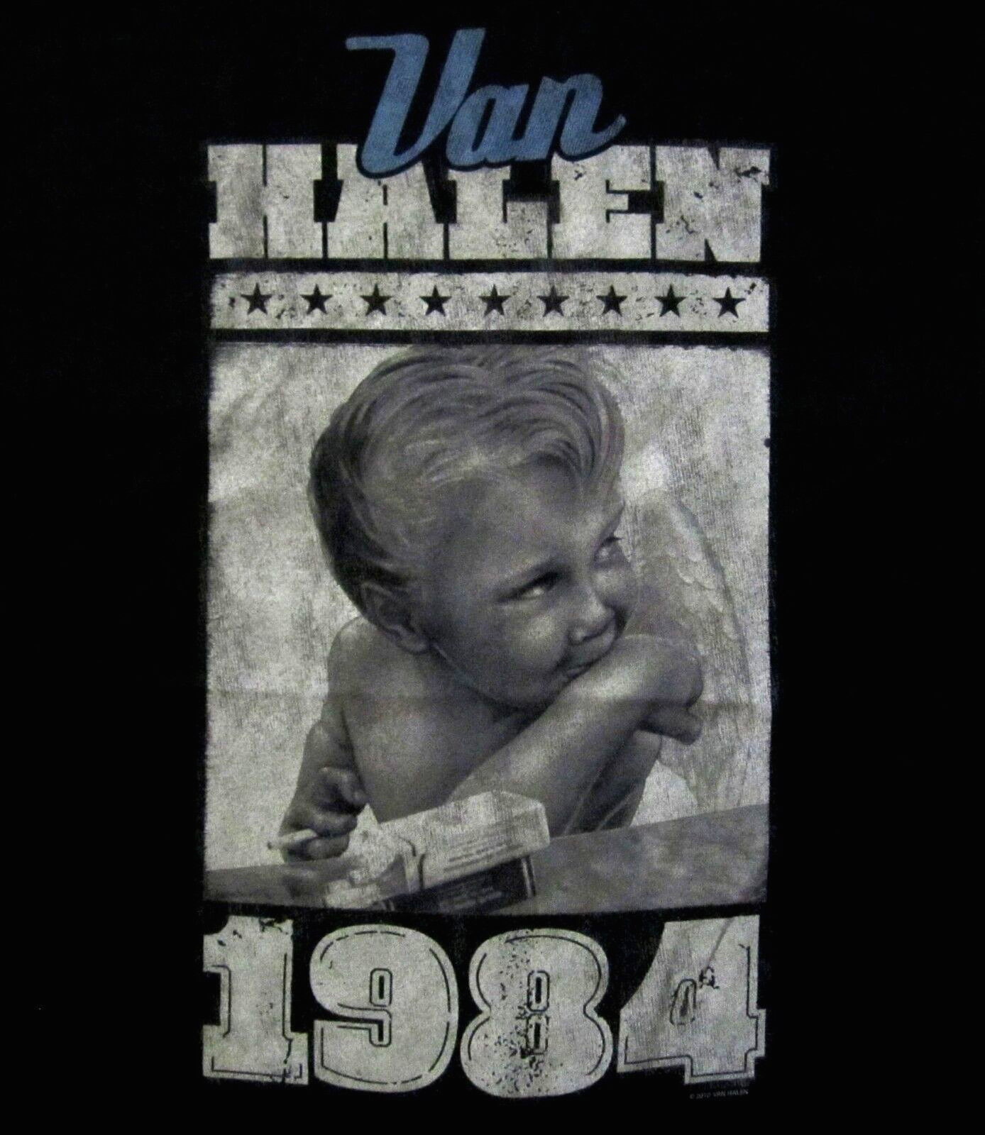 VAN HALEN cd cvr 1984 VINTAGE SMOKING ANGEL BABY Official SHIRT XXL New II diver gallery