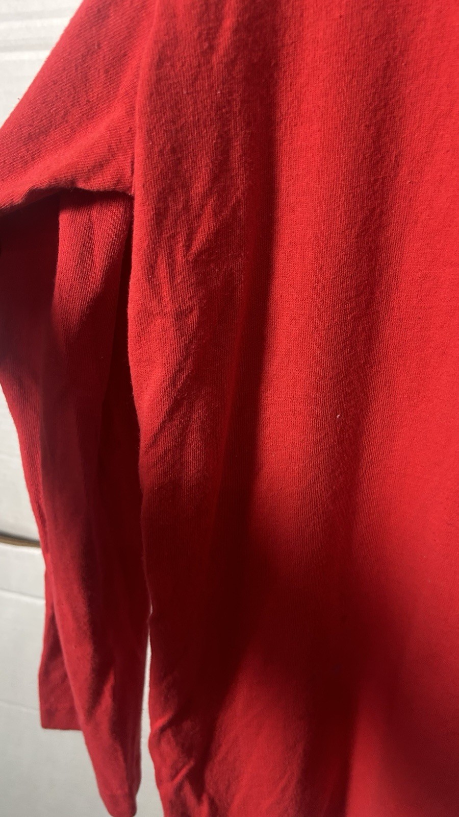 Vintage Tommy Hilfiger Embroidered Red Long Sleeve T Sz Medium (1405)see Photo gallery