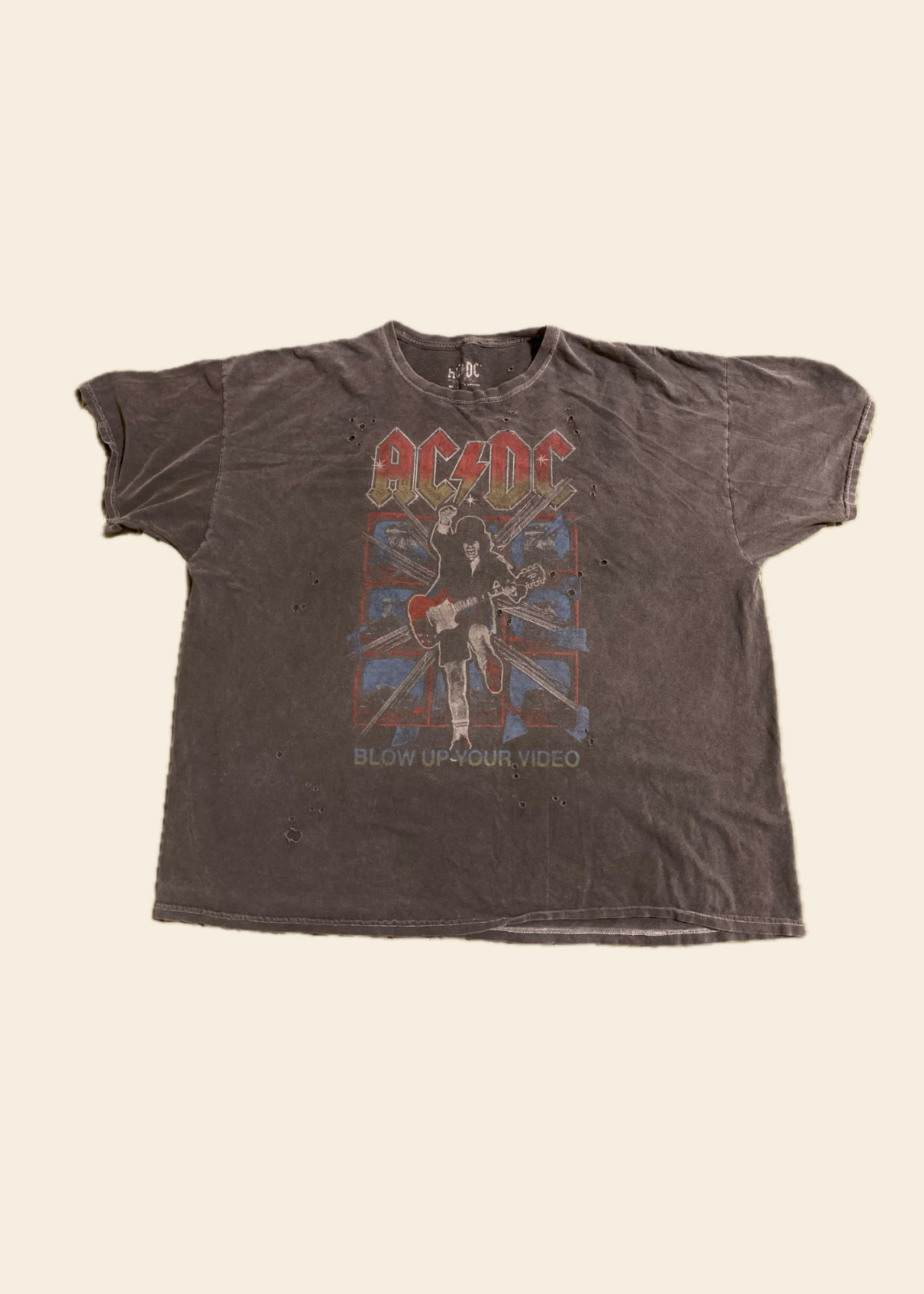 ACDC "Blow up your video" Distressed Graphic Tee gallery