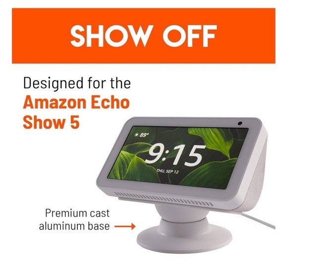 Echogear Premium Tilt and Swivel Stand,for Echo Show 5