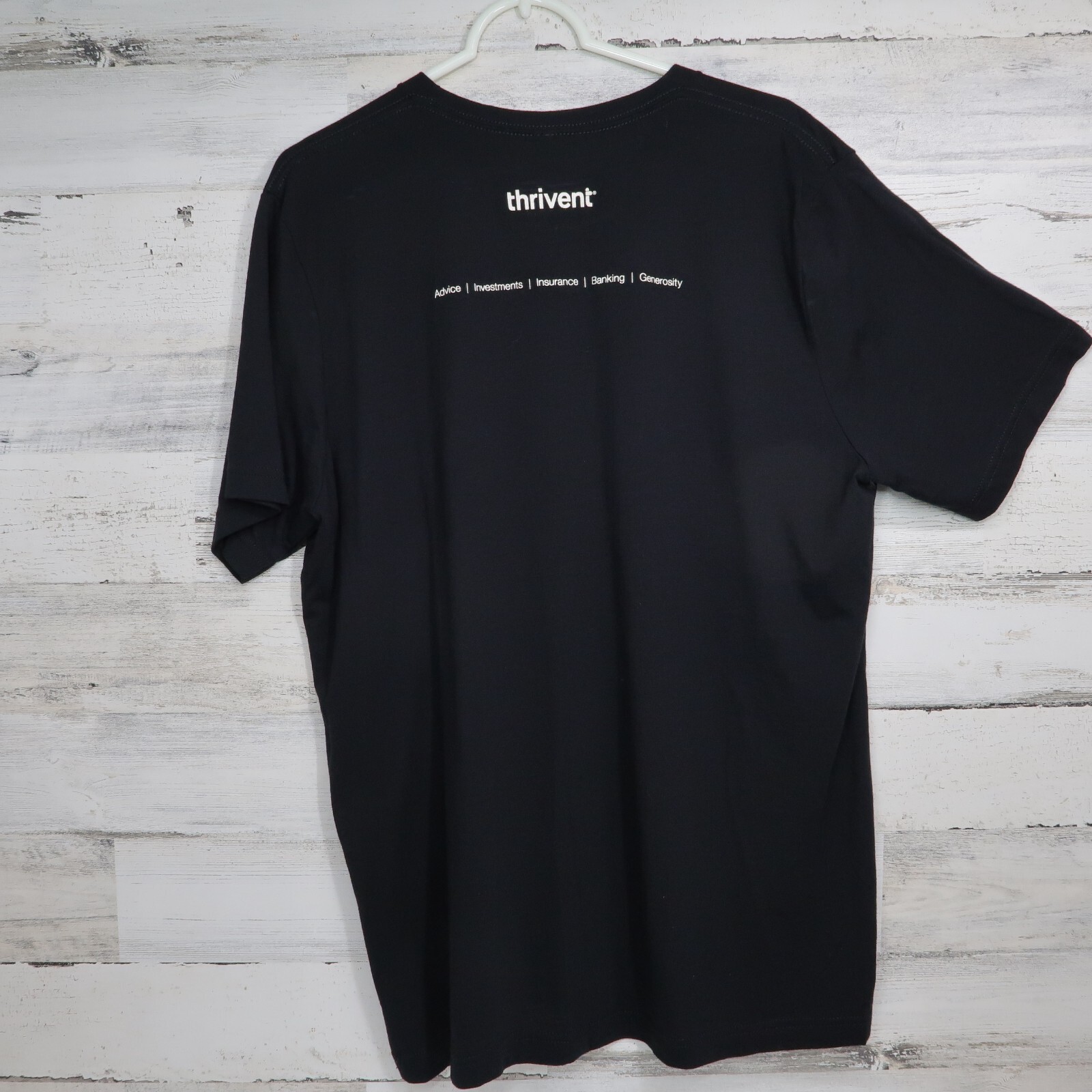 Bella + Canvas Tee Shirt Thrivent size XL black polyester/cotton/rayon gallery
