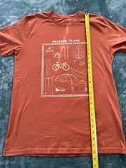 Coalatree Men’s Orange Weekend Plans Outdoor Adventure Cotton T-shirt Size L