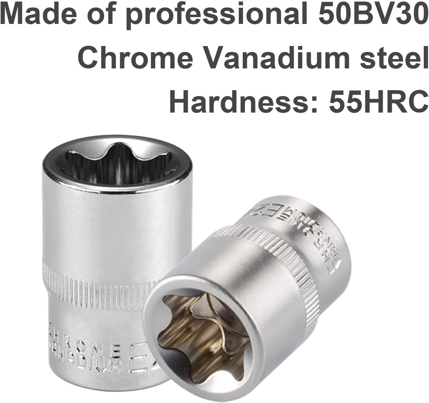 E4 – E24 Socket Set, Female Star Socket, Essential One Size, E