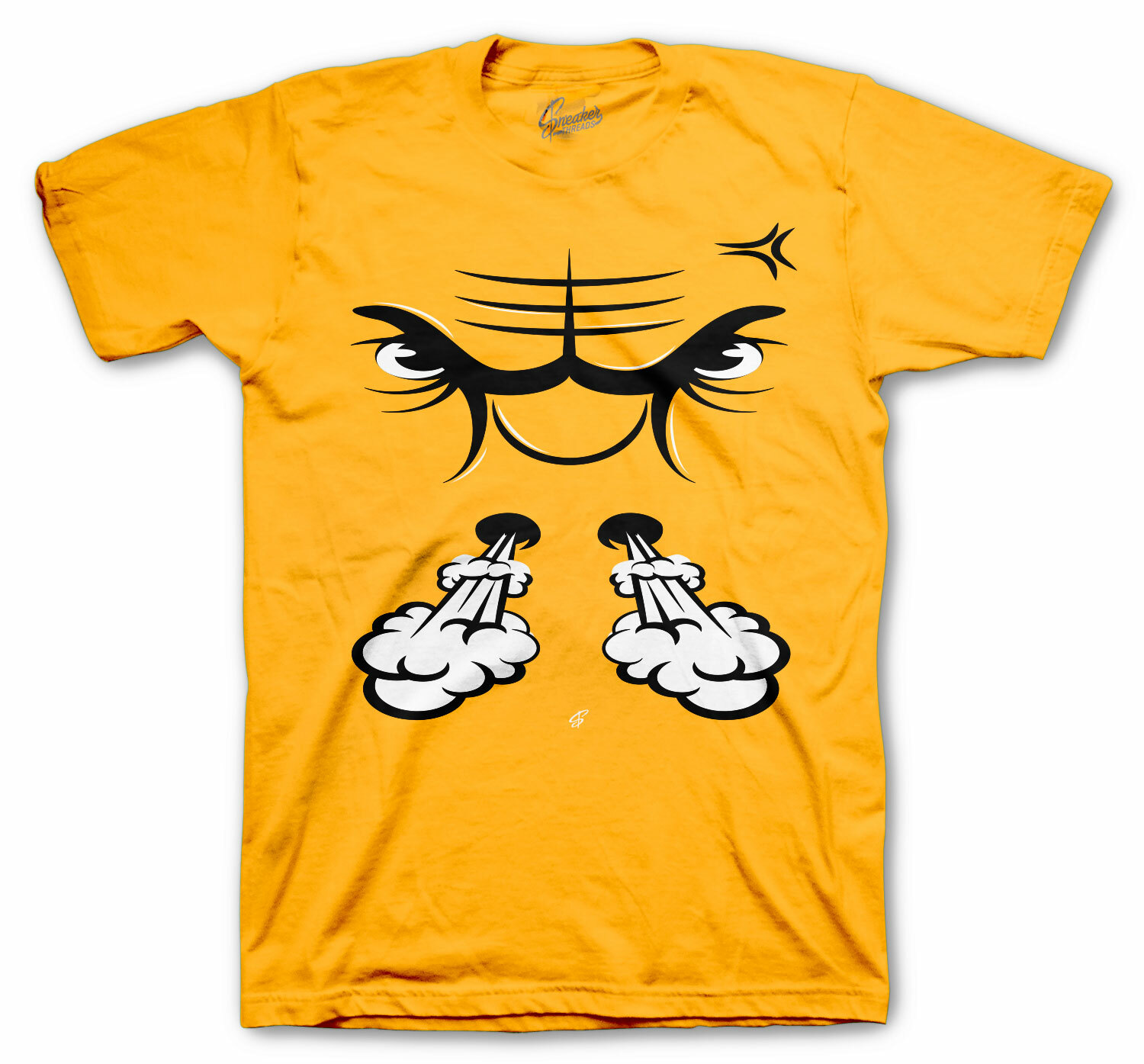Shirt Match Jordan 9 University Gold Charcoal Shoes - Raging Face Tee gallery