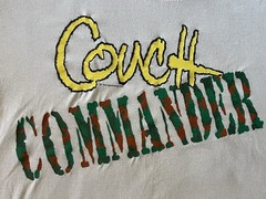 VINTAGE Sun Sportswear Couch commander White Single Stitch 90s dad army sports