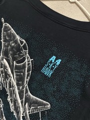Vintage 90s BlackBird A-4 Skyhawk Plane T-Shirt Size M Double Sided FF6