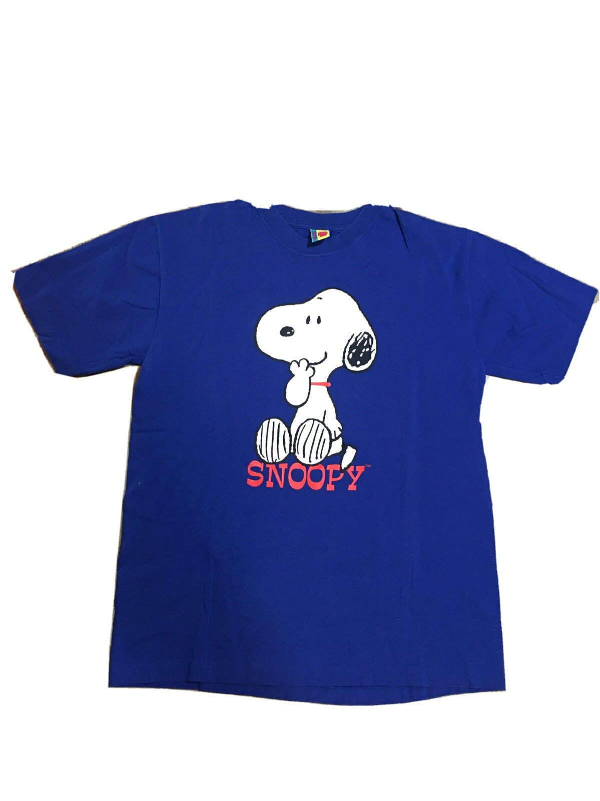 Blitzz Intl Vintage T Shirt Tee Peanuts Snoopy Blue XL