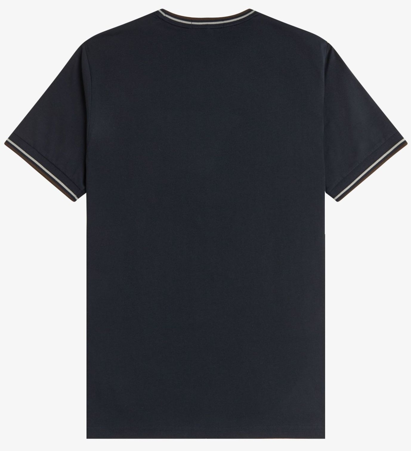 FRED PERRY TWIN TIPPED T-SHIRT NAVY/WARM OAT/BURNT TOBACCO 2XL RRP £50 BNWT gallery