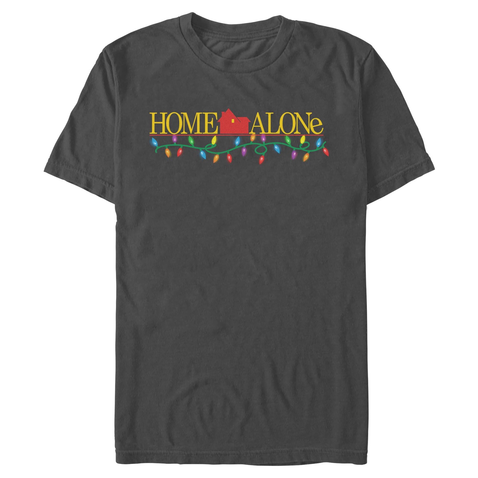 Men's Home Alone Classic Logo Christmas Lights T-Shirt gallery
