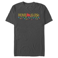 Men’s Home Alone Classic Logo Christmas Lights T-Shirt