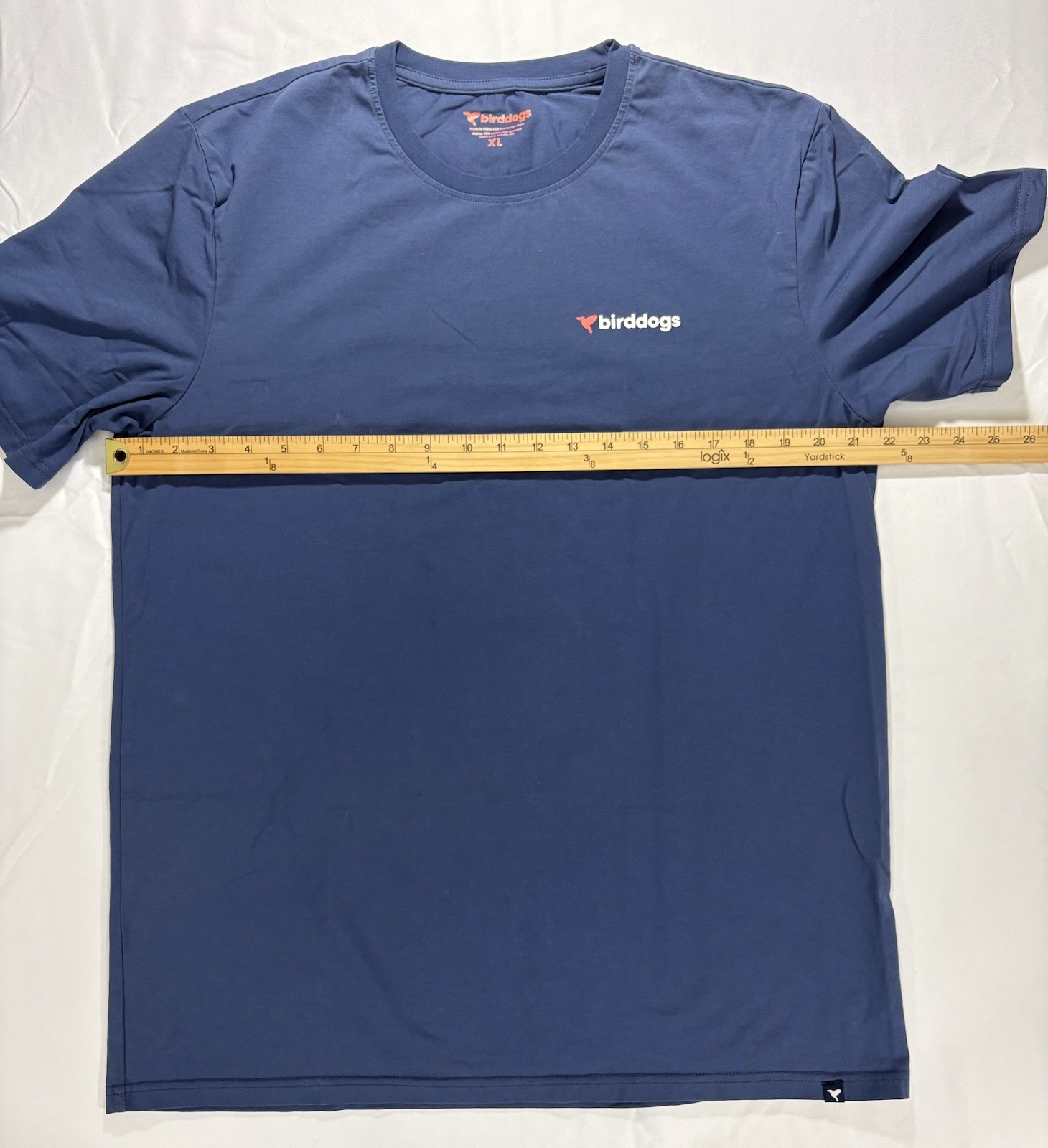 Birddogs Graphic Tee Mens XL Blue Short Sleeve Shirt Crew Stretch Spell Out Logo gallery
