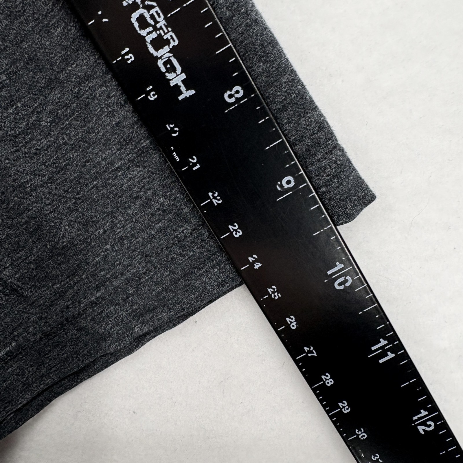 Buttercloth Shirt Mens Large Gray V-Neck Stretch Pocket Tee Casual Cotton Blend gallery