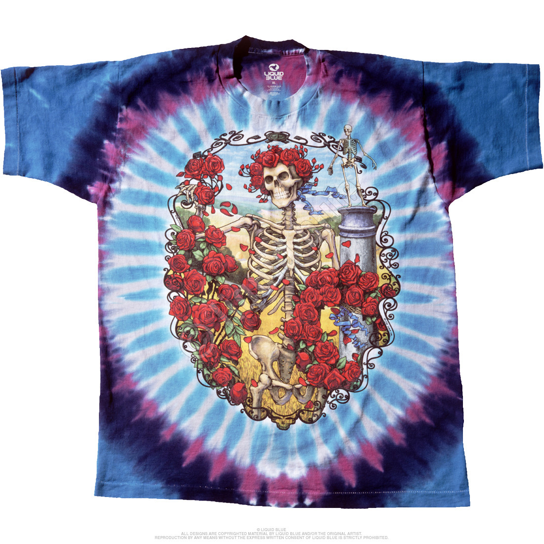 GRATEFUL DEAD-BERTHA 30TH ANNIVERSARY-2 Sd TIE DYE T SHIRT S-M-L-XL-2X,3X,4X,5X
