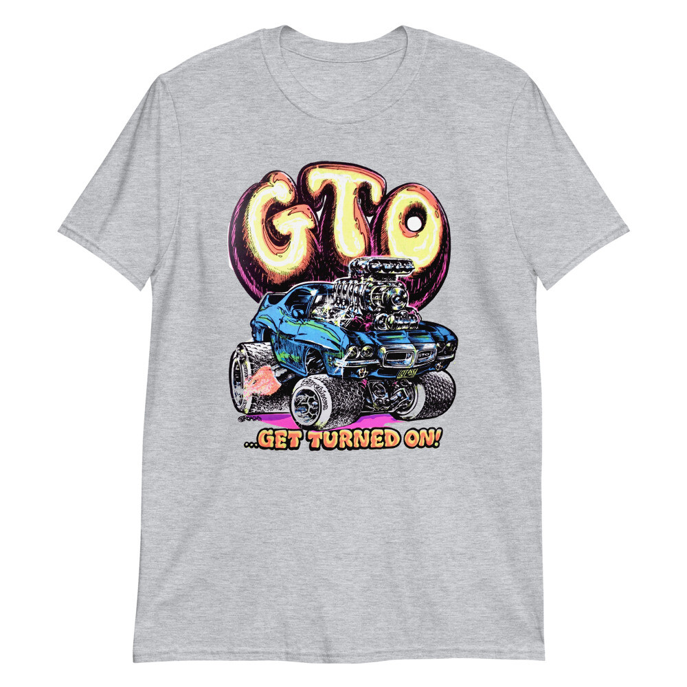 GTO VINTAGE 70’s Short-Sleeve T-Shirt, PONTIAC, MOPAR, HOT ROD, MUSCLE CARS