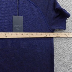 VRST Circuit Seamless Tank Small Blue Mens Space Dye Activewear Performance NWT