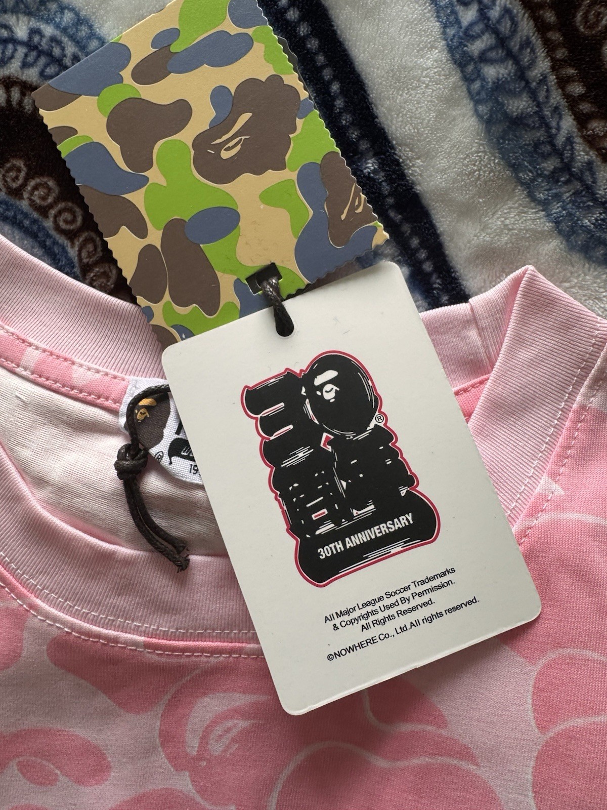 A Bathing Ape BAPE x Inter Miami Pink Camo Crew Neck T-Shirt Men’s S gallery