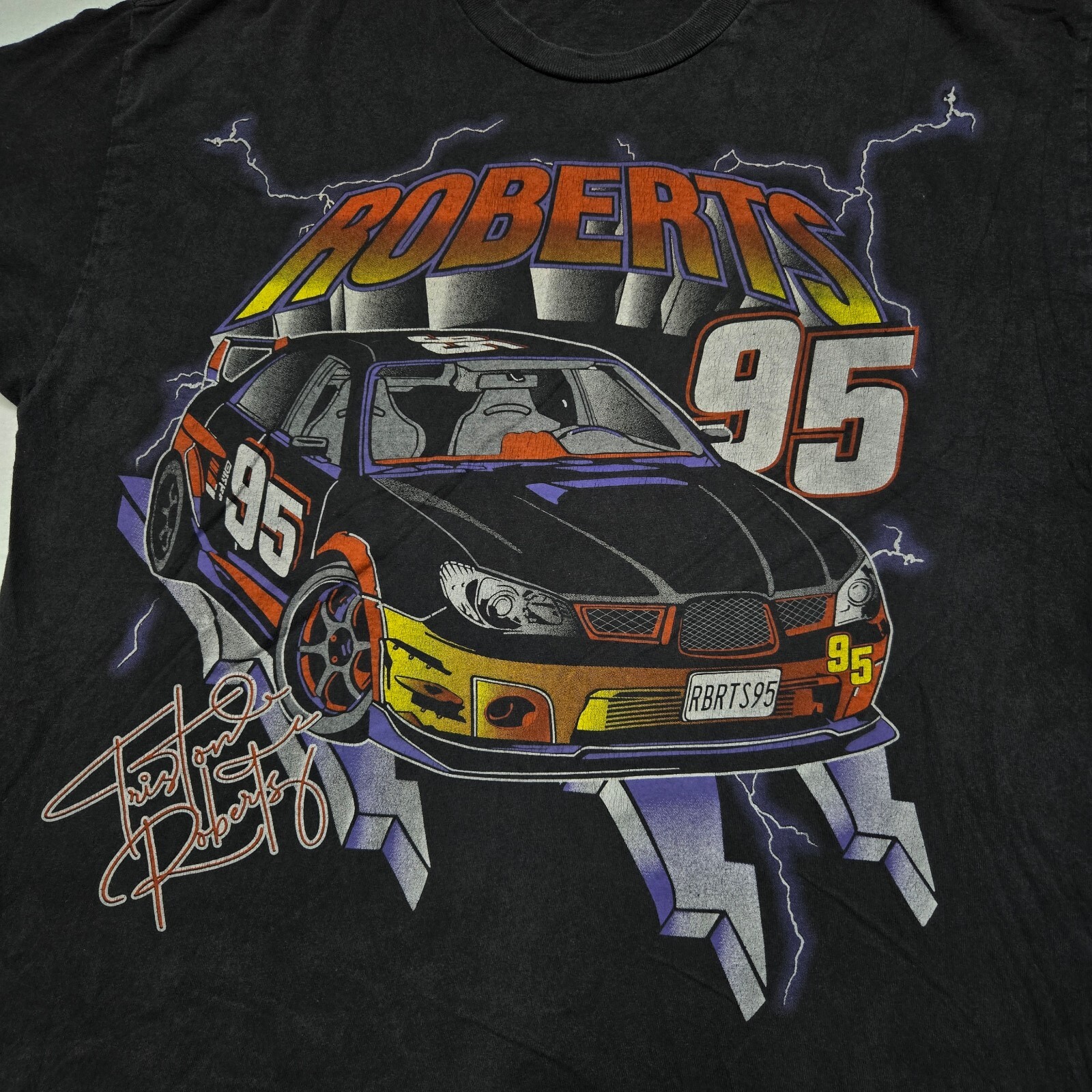Vintage J Galt T-Shirt Unisex One Size Racing Triston Roberts 95 Cars Graphic gallery