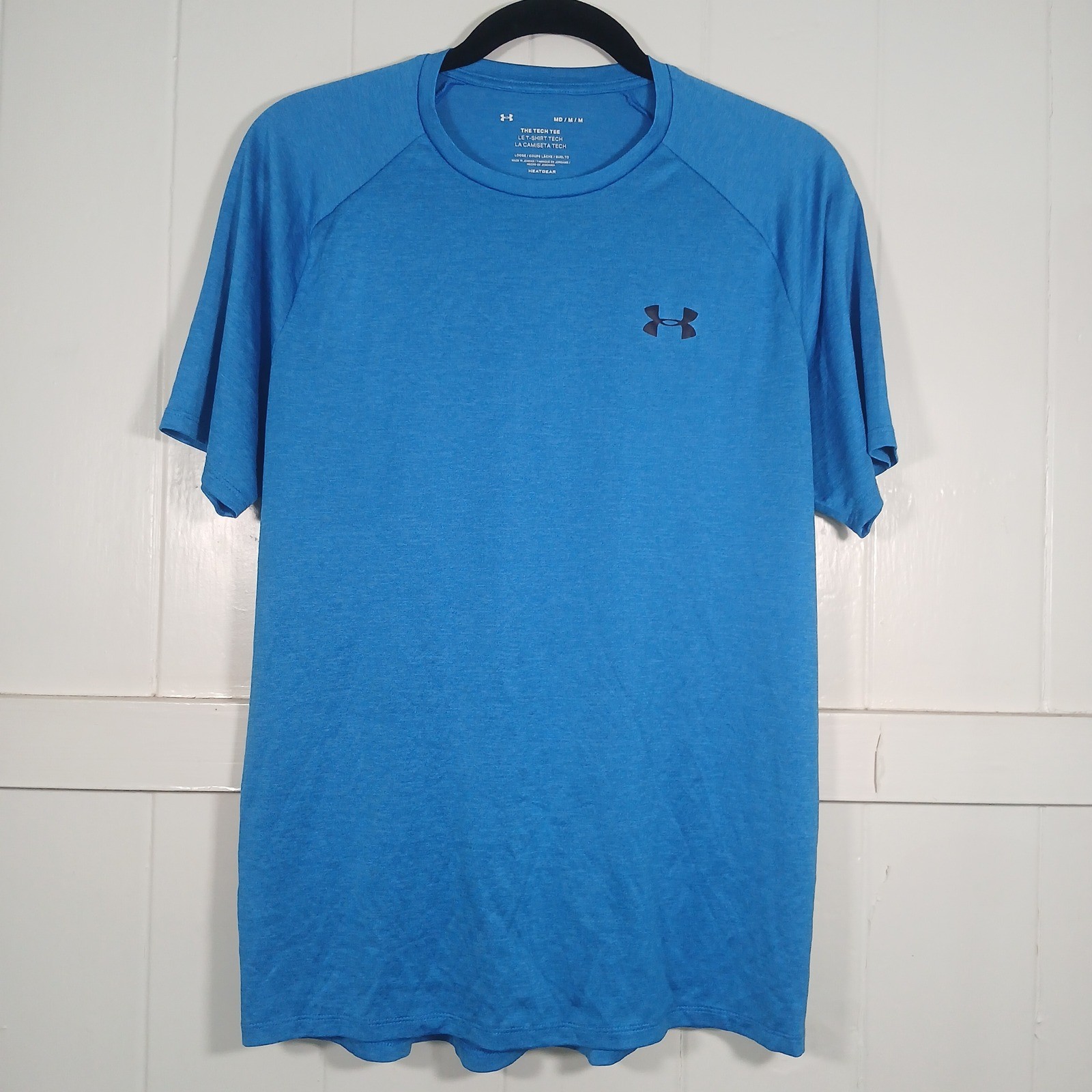 Under Armour Mens Tech Tee Blue Short Sleeve Training Shirt 1326413 Medium gallery