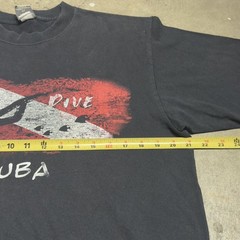 Vintage Dive Dive Dive Aruba Scuba Diver Graphic T-Shirt Black Men’s Size L
