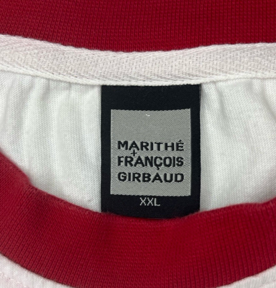 Vintage Y2K Marithe Francois Girbaud T-Shirt Men’s 2XL White Red Oversize Baggy gallery