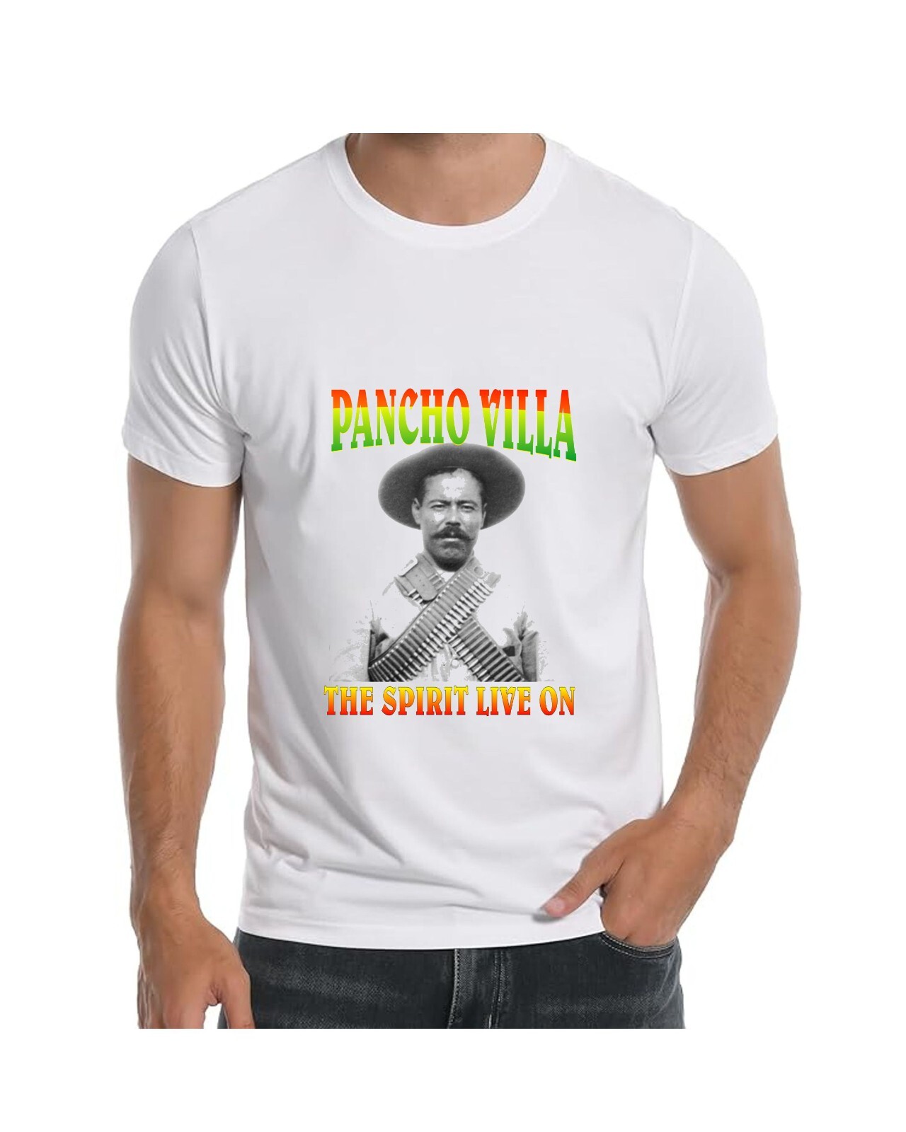 Poncho Villa Mexican Revolutionary T shirt for Men Apparel
